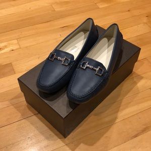 Gucci leather driving moccasins.